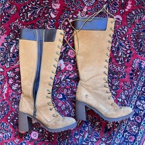 Timberland Knee-High Lace-Up Boots